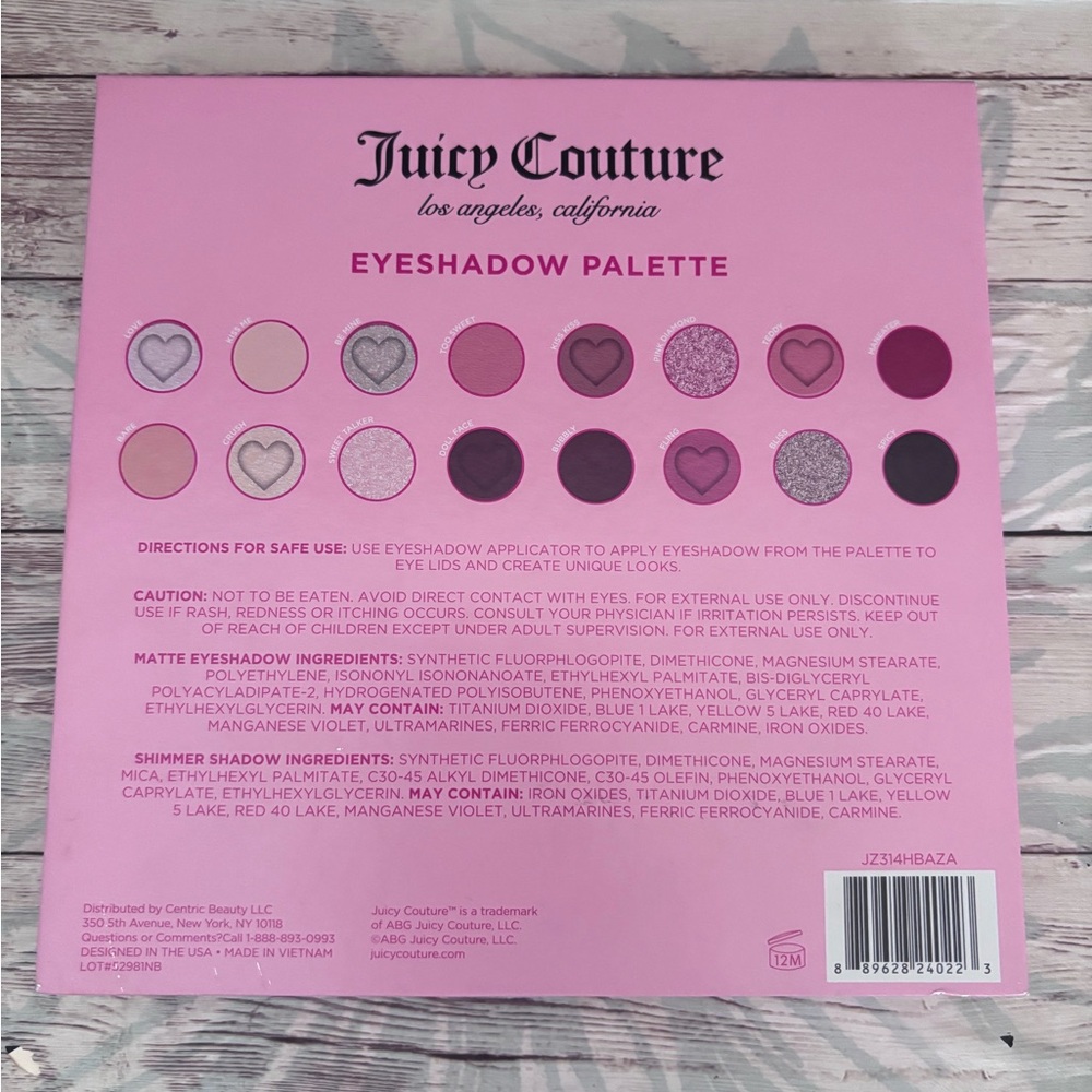 Juicy Couture Pink 16 Eyeshadow Palette - Picture 5 of 5